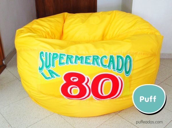 Puff Cilíndrico Gigante con 1 logo. - Imagen 7