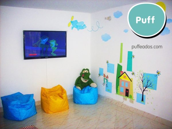 Puff Cubo en Tela Antifluido - Imagen 2