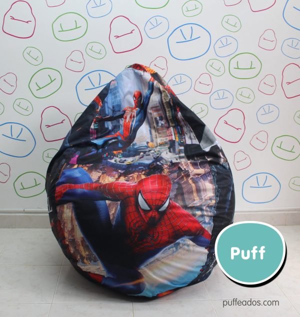 Puff Hombre Araña Diseño Sublimado! - Imagen 3