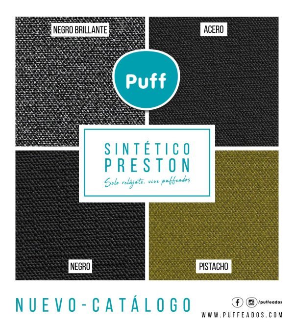 Puff Pera en Cuero Sintético Prestón - Imagen 7