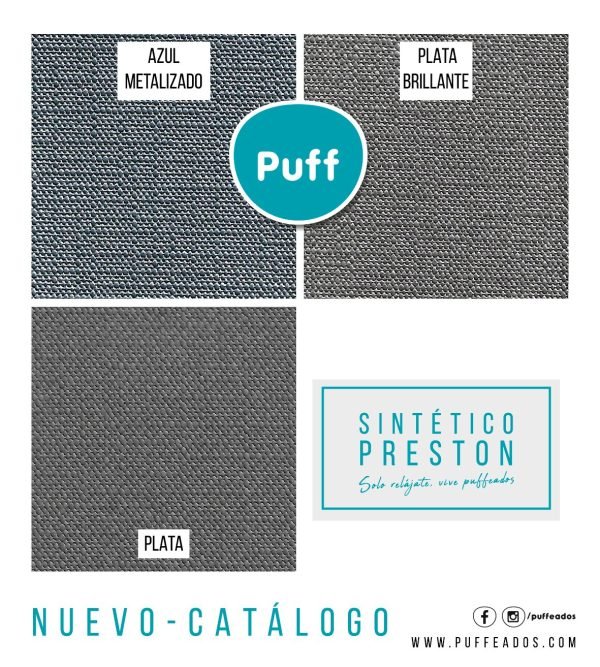 Puff Pera en Cuero Sintético Prestón - Imagen 11