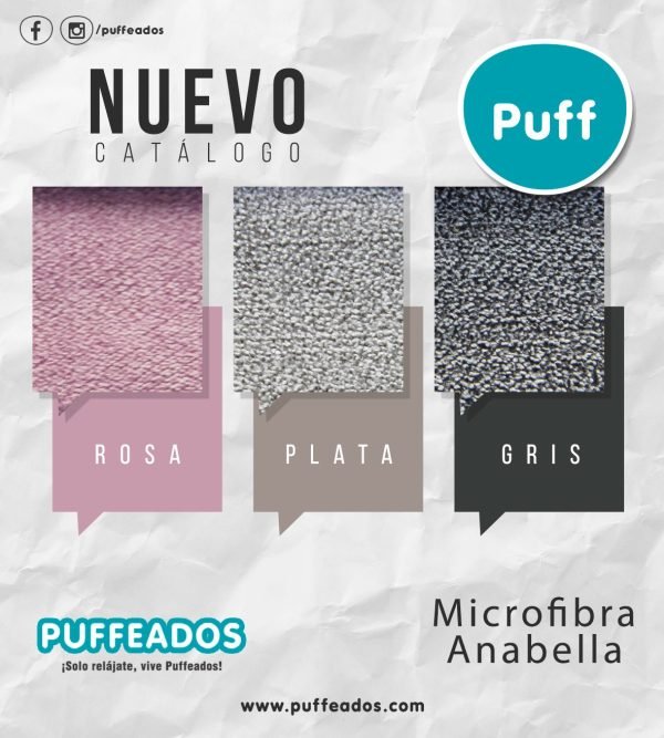 Puff Poltrona Microfibra Anabella Anti Líquidos - Imagen 3