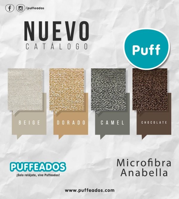 Puff Poltrona Microfibra Anabella Anti Líquidos - Imagen 5