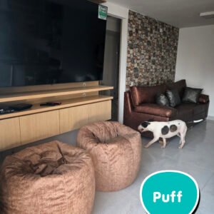 Puff Redondo 85cm Microfibra